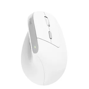 Mouse Trust Wireless Ergo Bayo Ii Rf 2.4 Ghz Dpi Ajustable 800-2400ppp 6 Botones Carga Usb-c Blanco
2