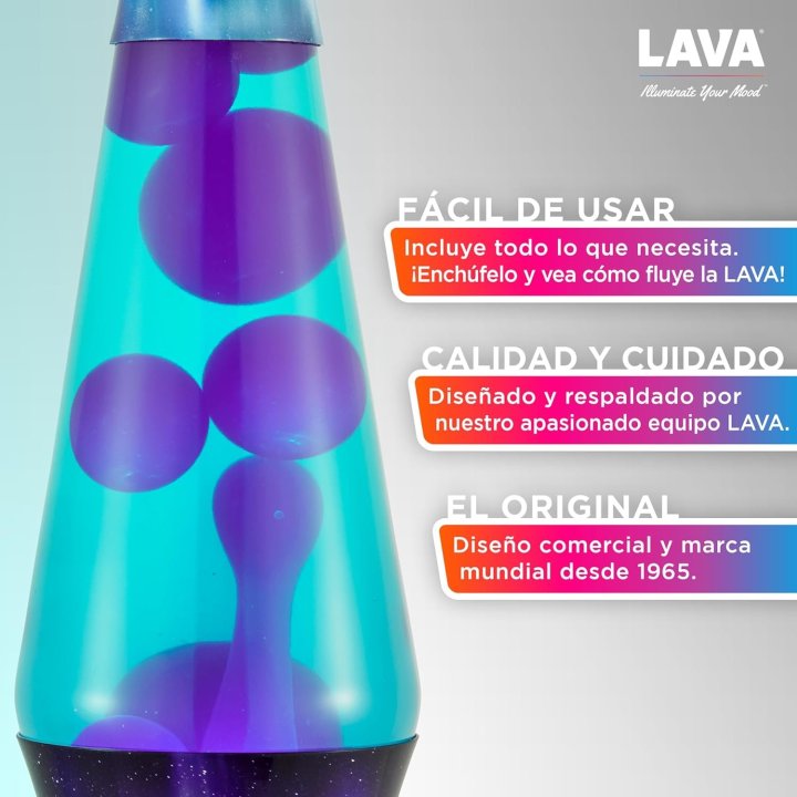 Lampara De Lava Classica 2047eu Cera De Color...