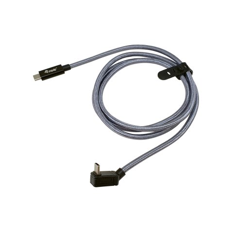 Cable Usb-c Macho Usb-c  Acodado Macho Usb 3.2 240w 4k 20gbps 1m 