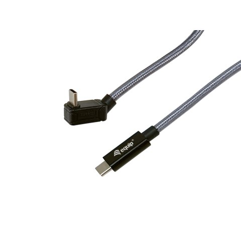 Cable Usb-c Macho Usb-c  Acodado Macho Usb 3.2 240w 4k 20gbps 1m 
