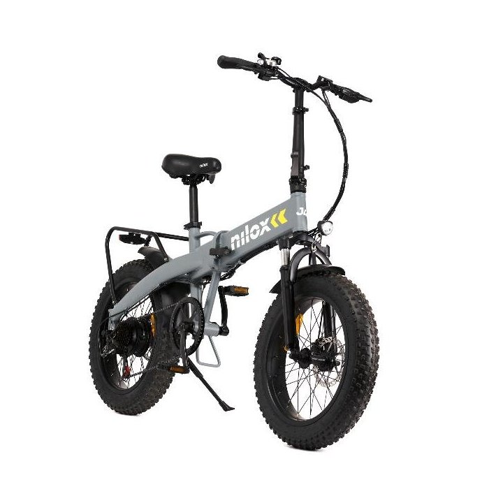 Bicicleta Electrica Nilox J4 Plus 20" Aluminio 250w Autonomia 70km Velocidad 25km h 24kg Color Gris