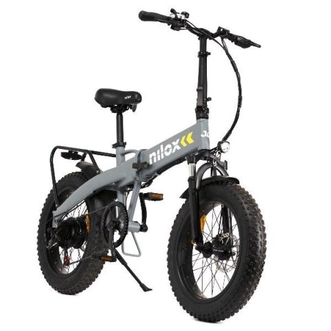 Bicicleta Electrica Nilox J4 Plus 20" Aluminio 250w Autonomia 70km Velocidad 25km h 24kg Color Gris