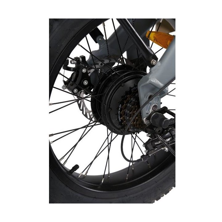 Bicicleta Electrica Nilox J4 Plus 20" Aluminio 250w Autonomia 70km Velocidad 25km h 24kg Color Gris