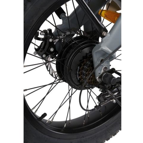 Bicicleta Electrica Nilox J4 Plus 20" Aluminio 250w Autonomia 70km Velocidad 25km h 24kg Color Gris