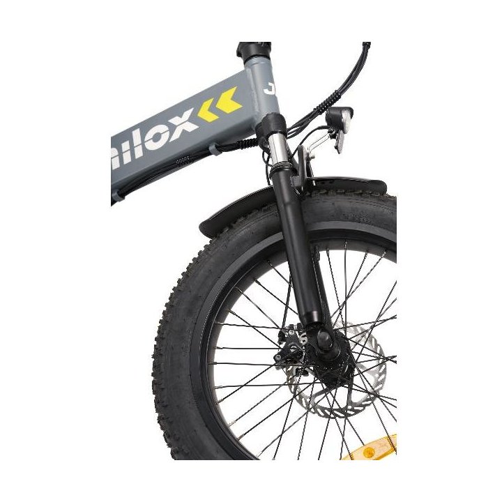 Bicicleta Electrica Nilox J4 Plus 20" Aluminio 250w Autonomia 70km Velocidad 25km h 24kg Color Gris