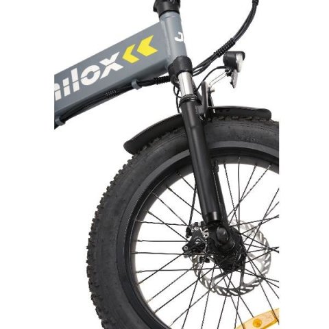 Bicicleta Electrica Nilox J4 Plus 20" Aluminio 250w Autonomia 70km Velocidad 25km h 24kg Color Gris