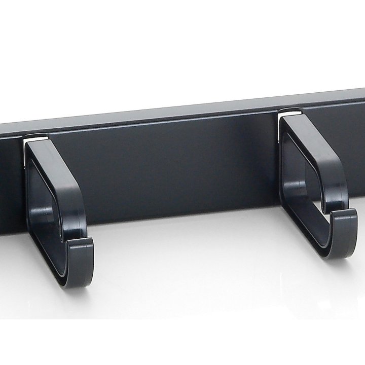 Panel Organizador De Cables Color Negro 1u Para...