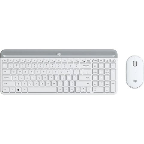 Teclado Y Mouse Logitech Wireless Mk470 Slim White P/n: 920-009199