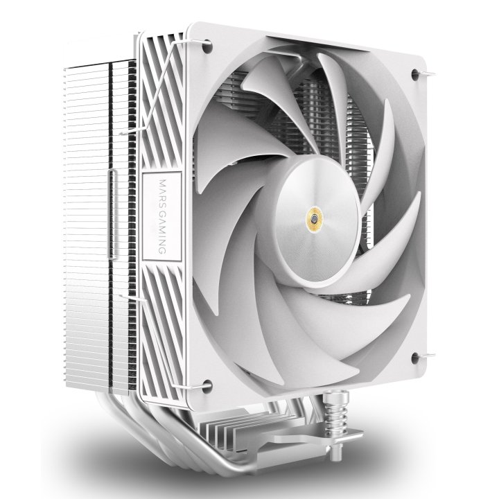 Ventilador Con Disipador De Cpu Mars Gaming Mcpux5w Blanco Pwm Si 120mm Tdp 280w 