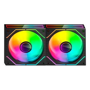 Kit 2xventilador Interno Argb Mars Gaming Mf3dprox2 Negro 120mm Argb 360º Pwm 2