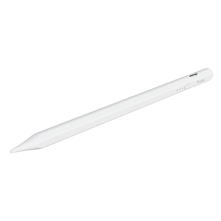 Lapiz Optico Activo Trust Kyna Punta Ultrafina Para Ipad A Partir De 2018 Color Blanco 