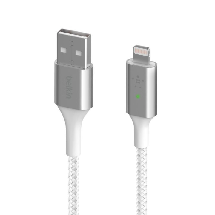 Cable Belkin Caa007bt04wh Lightning A Usb-a Boost Charge 1.2m Color Blanco
