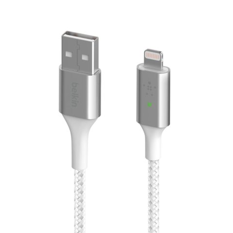 Cable Belkin Caa007bt04wh Lightning A Usb-a Boost Charge 1.2m Color Blanco