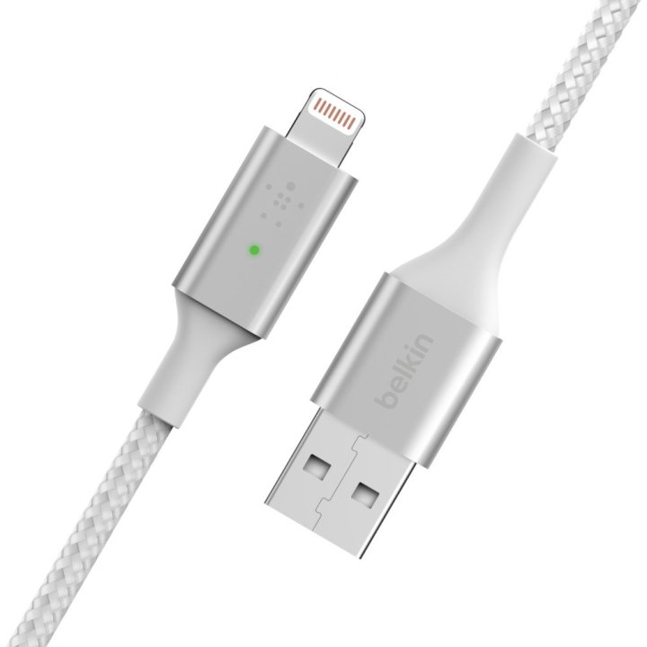 Cable Belkin Caa007bt04wh Lightning A Usb-a Boost Charge 1.2m Color Blanco