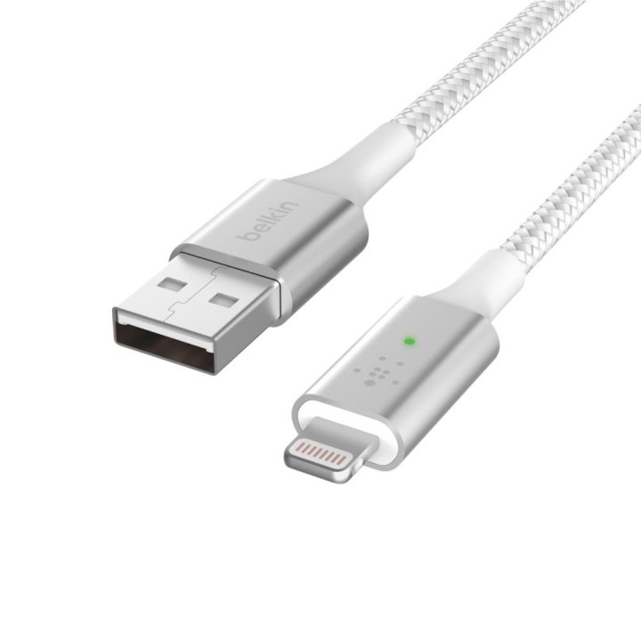 Cable Belkin Caa007bt04wh Lightning A Usb-a Boost Charge 1.2m Color Blanco