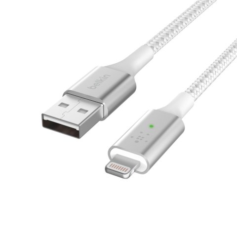 Cable Belkin Caa007bt04wh Lightning A Usb-a Boost Charge 1.2m Color Blanco