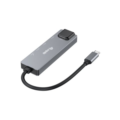 Adaptador Usb-c 3.2 A 2.5gbe Ethernet Rj45  Con Hub 2xusb-a 1xusb-c 1xusb-c Power Develiry 100w