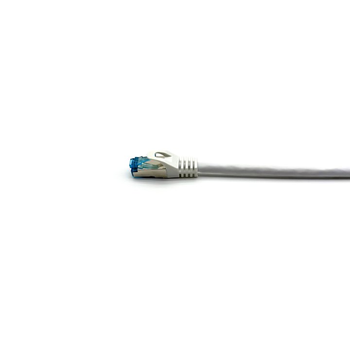 Latiguillo Apantallado S ftp Categoria 6a  Conector Angulo Recto Libre Halogenos 2m Color Blanco