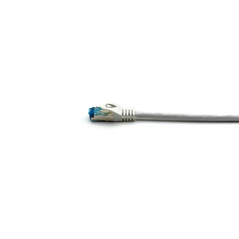 Latiguillo Apantallado S ftp Categoria 6a  Conector Angulo Recto Libre Halogenos 2m Color Blanco