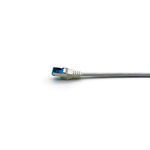 Latiguillo Apantallado S ftp Categoria 6a  Conector Angulo Recto Libre Halogenos 5m Color Blanco