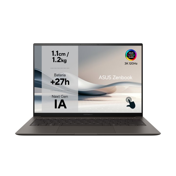Portatil Asus Zenbook Ux5406sa-pz334w 14 Oled Ultra 7-258v 32gb 1tb Ssd W11 Color Gris Zumaia