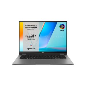 Portátil Asus Vivobook 14 Flip Oled Tp3402sa-ql064w Intel Core Ultra 7 258v 32gb 1tb Ssd W11 Gris Mate 2