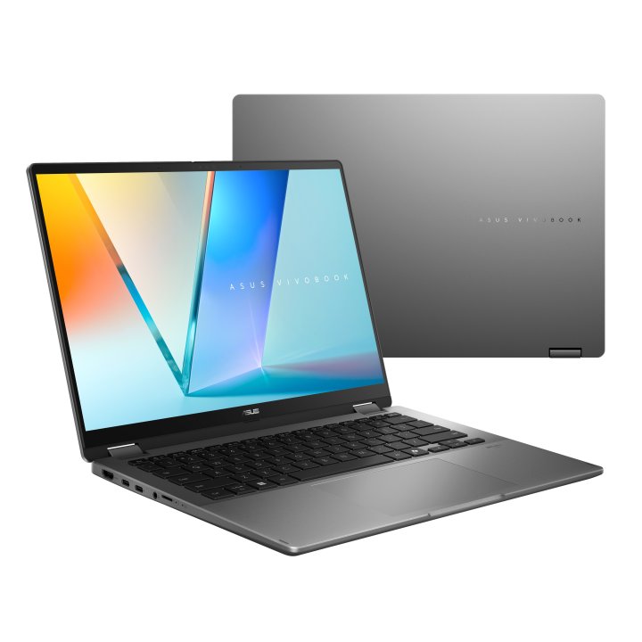 Portátil Asus Vivobook 14 Flip Oled Tp3402sa-ql064w Intel Core Ultra 7 258v 32gb 1tb Ssd W11 Gris Mate