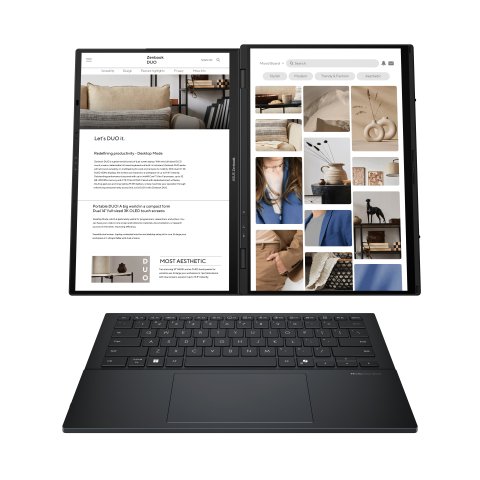 Portatil Asus Zenbook Duo Ux8406ca-pz152w 14"+14"tactil Oled Ultra9-285h 32gb 1tb Ssd W11