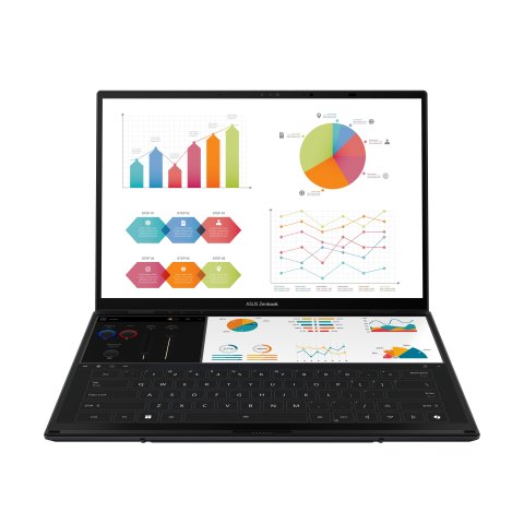 Portatil Asus Zenbook Duo Ux8406ca-pz152w 14"+14"tactil Oled Ultra9-285h 32gb 1tb Ssd W11