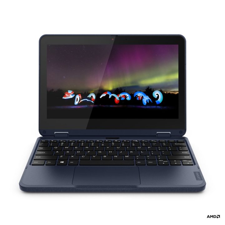 Portatil Lenovo 300w Gen 3 Yoga Amd G3 3015e 11.6" Tactil Bisagra 360 4gb 128gb W11pro Abyss Blue