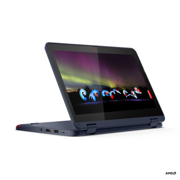 Portatil Lenovo 300w Gen 3 Yoga Amd G3 3015e 11.6" Tactil Bisagra 360 4gb 128gb W11pro Abyss Blue