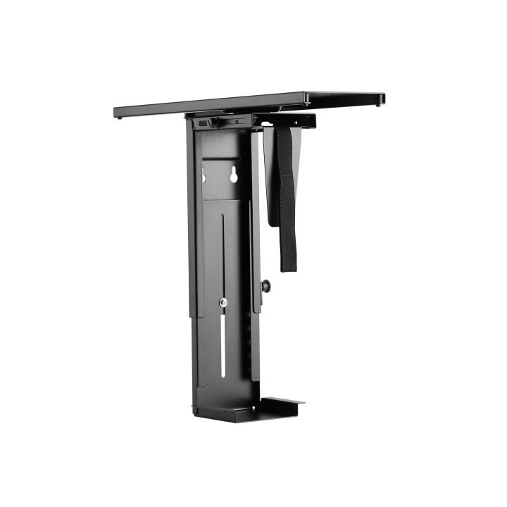 (km0) Soporte Cpu Equip 650892 Para Instalacion Bajo Mesa Giratorio 360§ Acero Color Negro Max. 10kgcash30