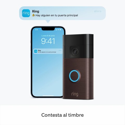 Videoportero Exterior Ring Doorbell Battery...