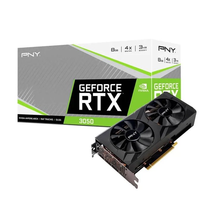 Vga Pny Geforce Rtx 3050 Verto 6gb Gddr6 1xdisplayport 1xhdmi 1xdvidl Dualfan Cuda2304 Vcg30506dfxpxpb1
