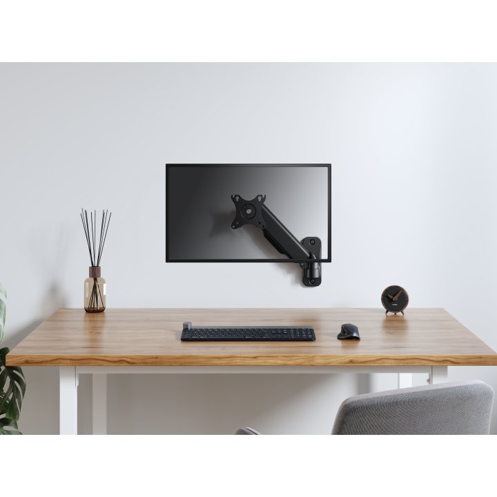 (km0) Soporte De Pared Orientable Equip Para Pantalla De 17"-32" Brazo 564mm Muelle De Gas Hasta 9kgcash30