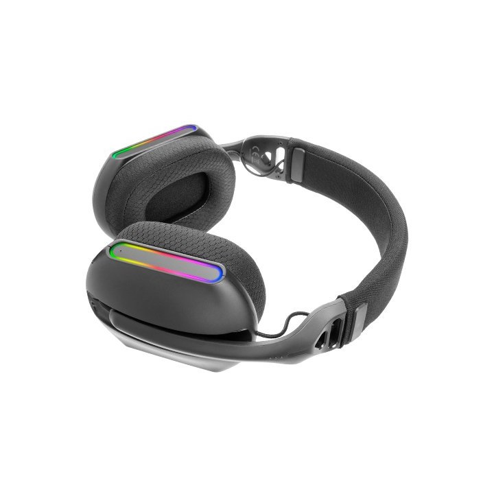 (km0) Headset Bluetooth Mars Gaming Mhwpro 7.1 Tecnologia 3d Bt 2.4ghz Jack 3.5mm Argb Bat 40h Negrocash30