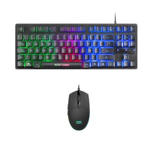 (km0) Teclado Y Mouse Mars Gaming Mcptkl Teclado De Formato Reducido Tkl Rgb Brathing & Flow Mouse 3200dpi H-mech Rgb Cash30