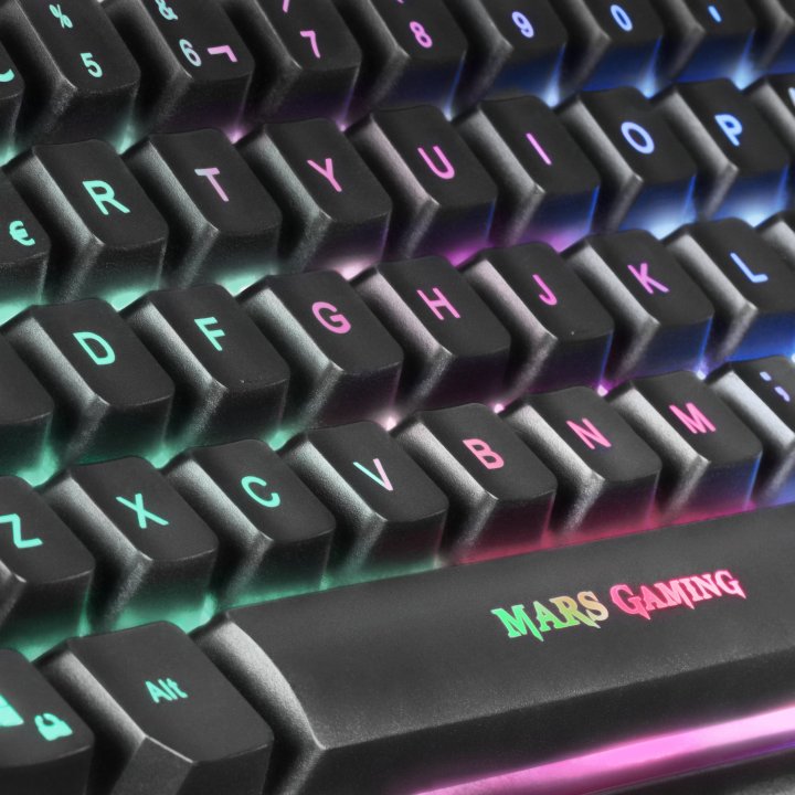 (km0) Teclado Y Mouse Mars Gaming Mcptkl Teclado De Formato Reducido Tkl Rgb Brathing & Flow Mouse 3200dpi H-mech Rgb Cash30