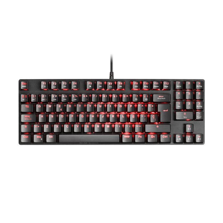 (km0) Teclado Mecanico Compacto Tkl Mars Gaming Mkrevo Pro Black Switch Outemu Pro Blue Chipset Vision Mcu Full Rgb Pad Numer