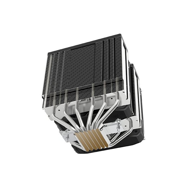 (km0) Ventilador Con Disipador De Cpu Mars Gaming Mcpu-xu6 Black Dual 6 Heatpipes Tdp 300w Doble Disipador Cash30