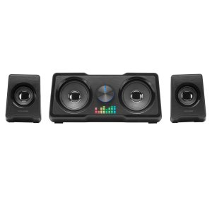 (km0) Altavoces 2.2 Mars Gaming Ms22 Sistema De Doble Subwoofer 35w Rgb Flow Conexion Jack 3.5mm Negro Alimentacion Por Usb C