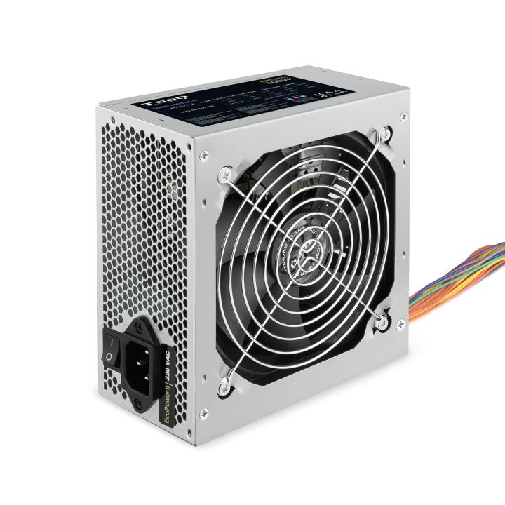 Fuente De Alimentacion Tooq 500w Tqep-500sse-o Fan 12cm 4 Sata Molex Fuente Destinada Reparaciones