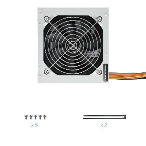 Fuente De Alimentacion Tooq 500w Tqep-500sse-o Fan 12cm 4 Sata Molex Fuente Destinada Reparaciones