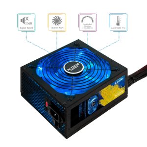 Fuente De Alimentacion Gaming Tooq 700w 80+ Bronze Atx12v V2.31 Apfc 82+ Led On off 2
