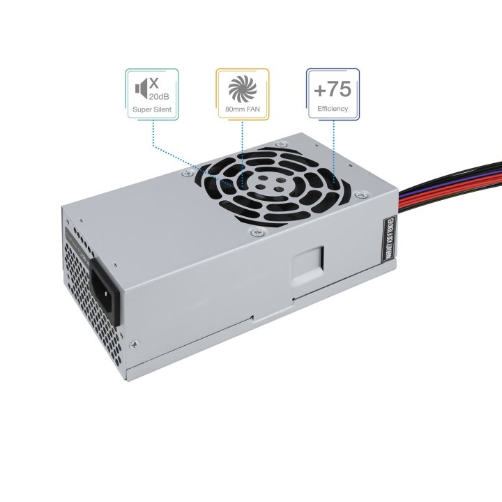 Fuente De Alimentacion Tfx Tooq 500w Tqep-tfx500s-o Ventilador De 80mm Medidas 175x85x65 Destinada A Reparaciones