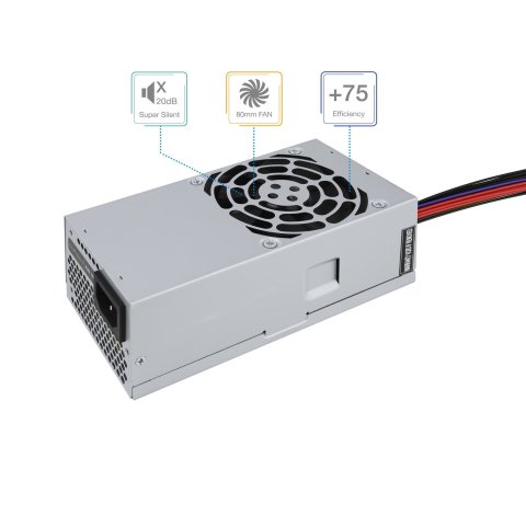 Fuente De Alimentacion Tfx Tooq 500w Tqep-tfx500s-o Ventilador De 80mm Medidas 175x85x65 Destinada A Reparaciones