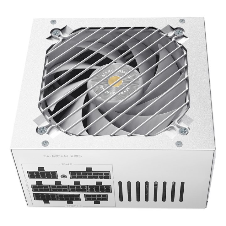 Fuente De Alimentacion Mars Gaming 750w Modular Atx 80+ Bronze 140mm Silent Blanco