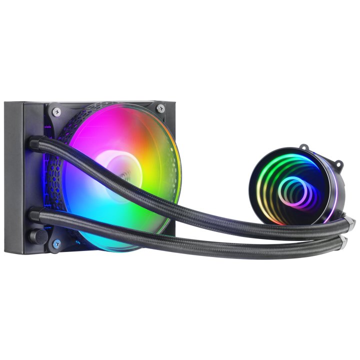 Sistema De Refrigerancion Liquida Mars Gaming Ml-one120 Black 12x12 Iluminacion Frgb Tpd 200w Para Procesadores Intel Y Amd