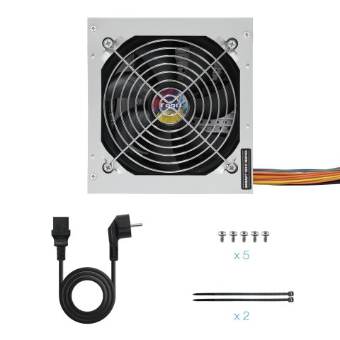 Fuente De Alimentacion Tooq Tqapolo-500sp 500w Fan 12cm 4 Sata 2 Molex 1 Pcie 6pines Interruptor Destinada A Reparaciones