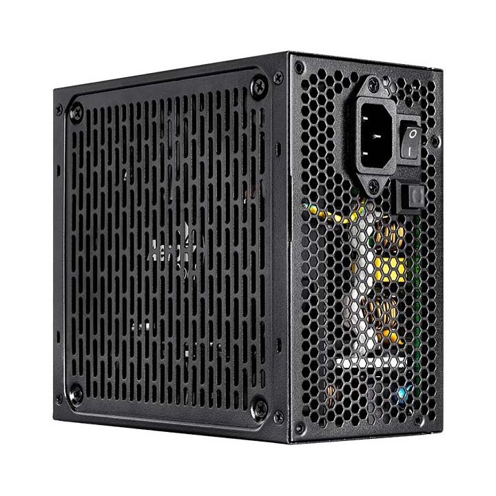 Fuente De Alimentacion Modular Aerocool 1000w Lux Pro Certificado 80+ Gold Apfc Vent.14cm Rgb